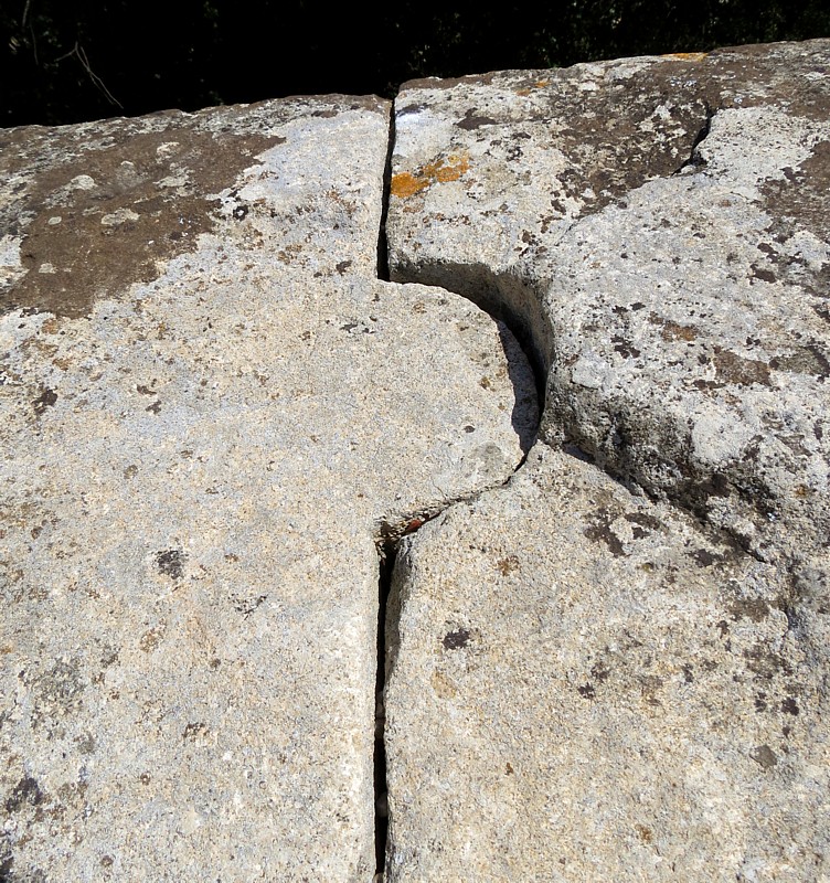 joint entre blocs,  pont du Gard