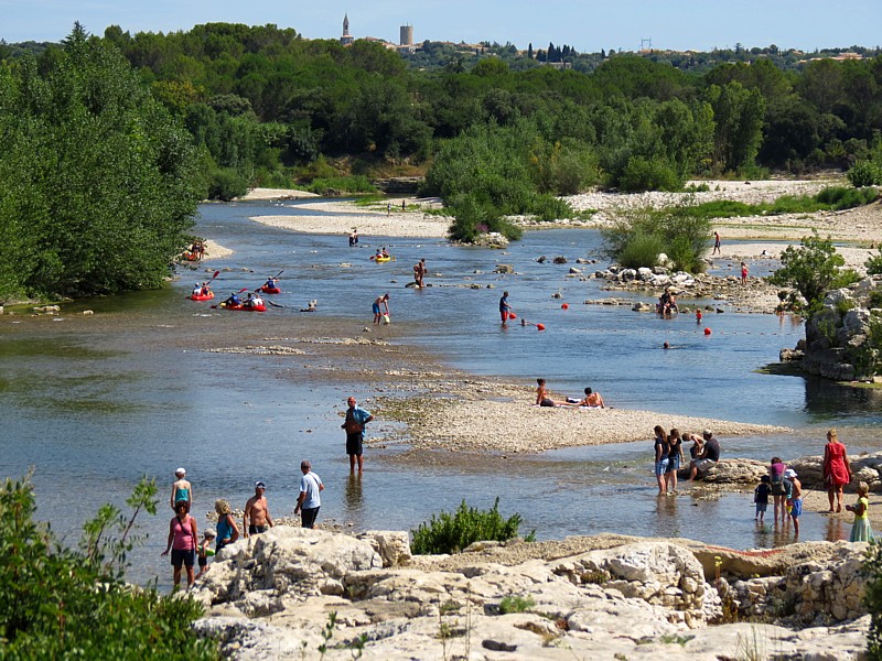 le Gard presque  sec
