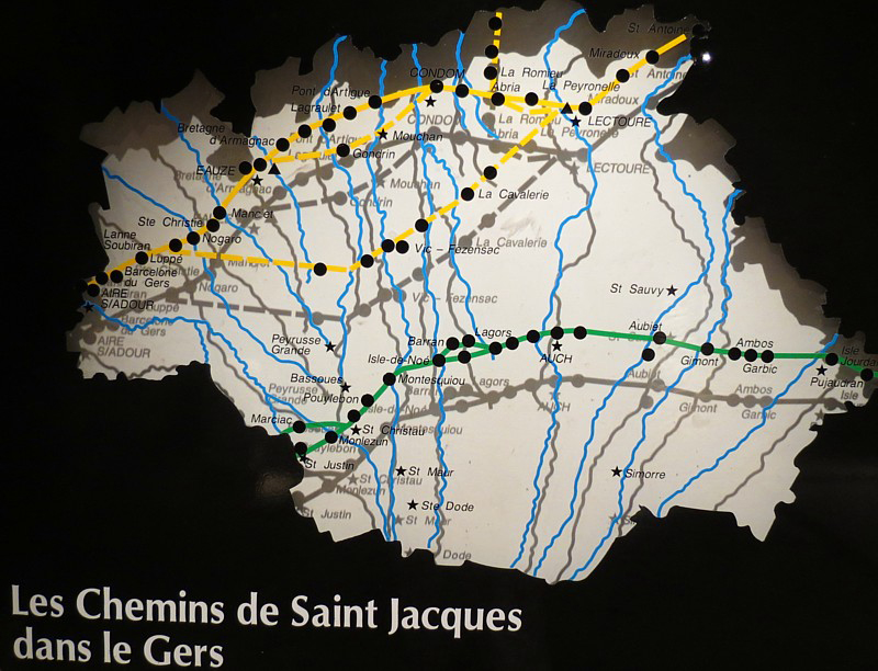 les chemins de Saint-Jacques dans le Gers
