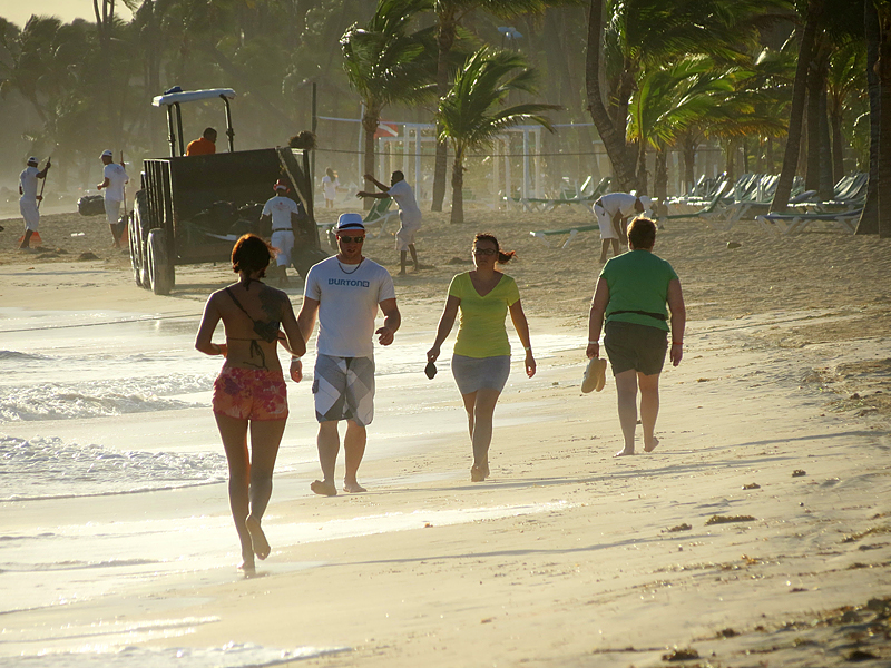 marche sur la plage de Punta Cana