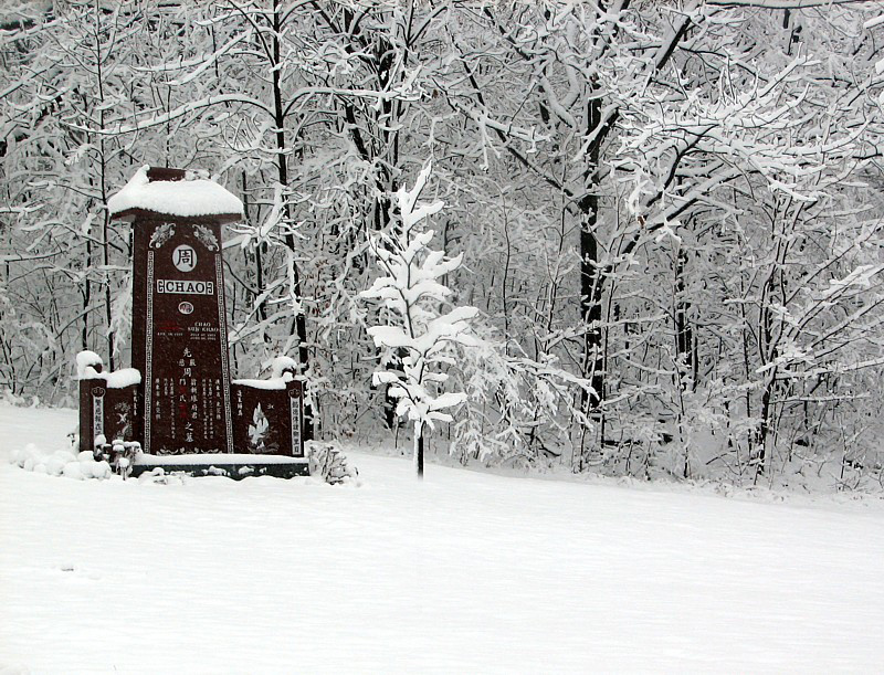 La tombe de Chao sous la neige