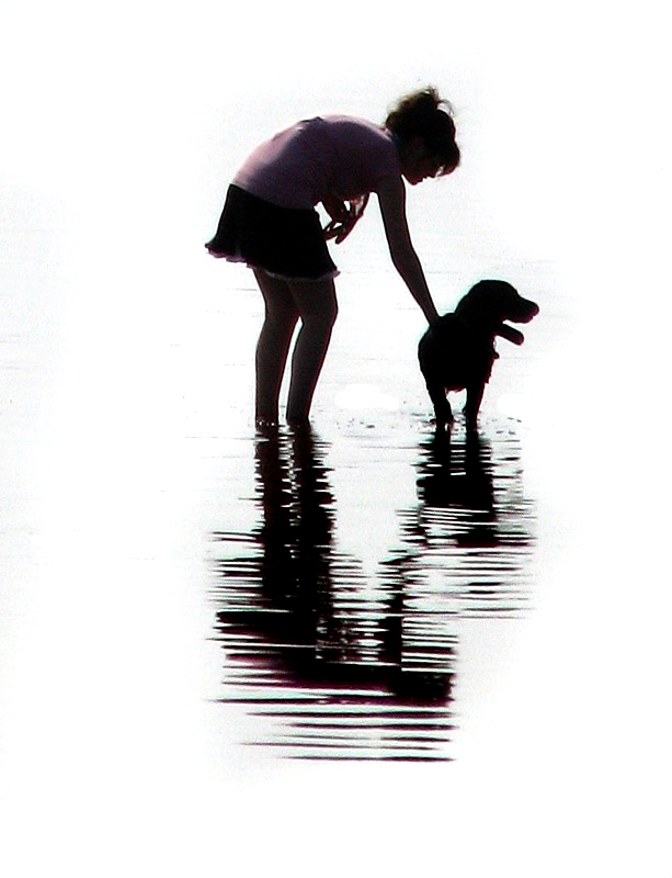 le chien et sa maitresse