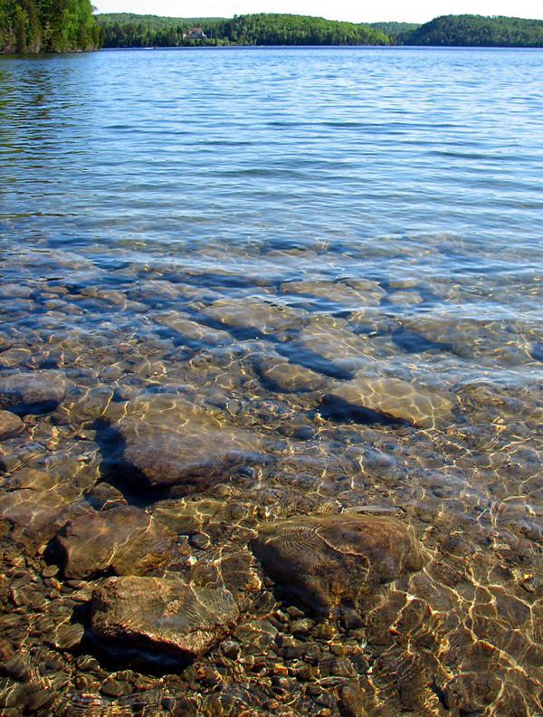 L'eau claire du lac