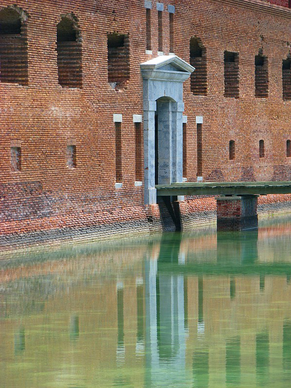 reflets de la porte