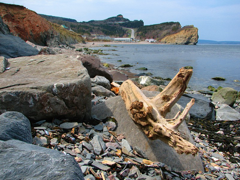 Pic de l'Aurore depuis la grève de Percé