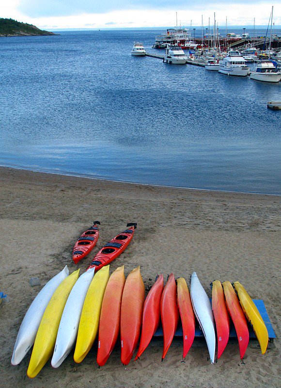 kayaks et baie