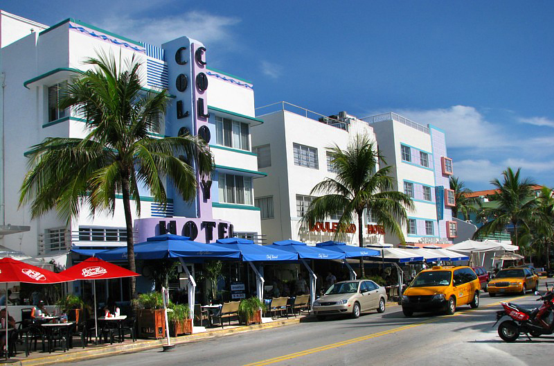 Trois htels de Ocean drive