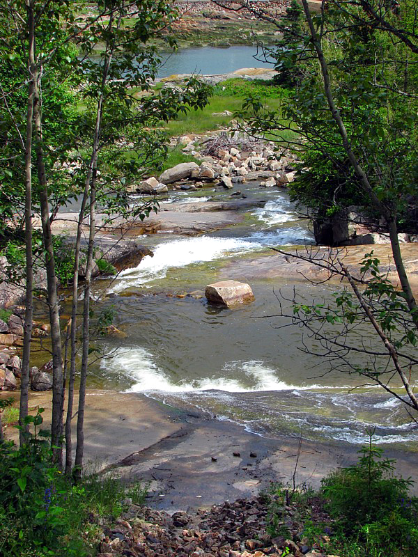 plongée sur la chute
