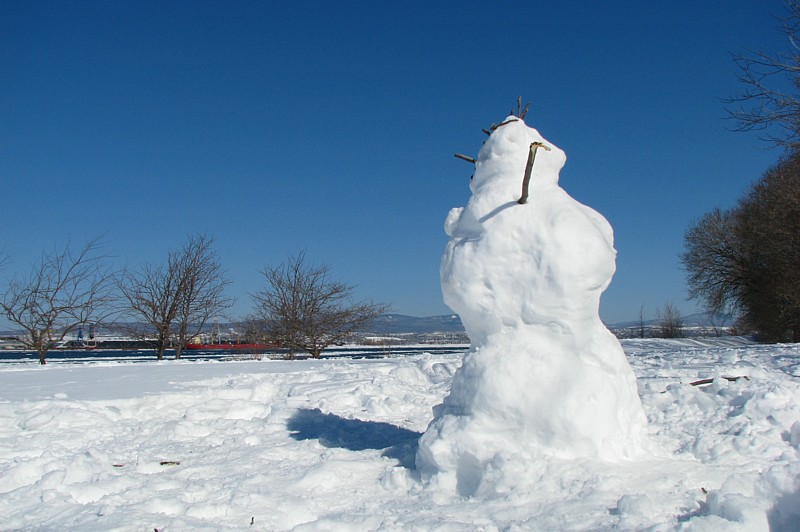 le profil du bonhomme de neige