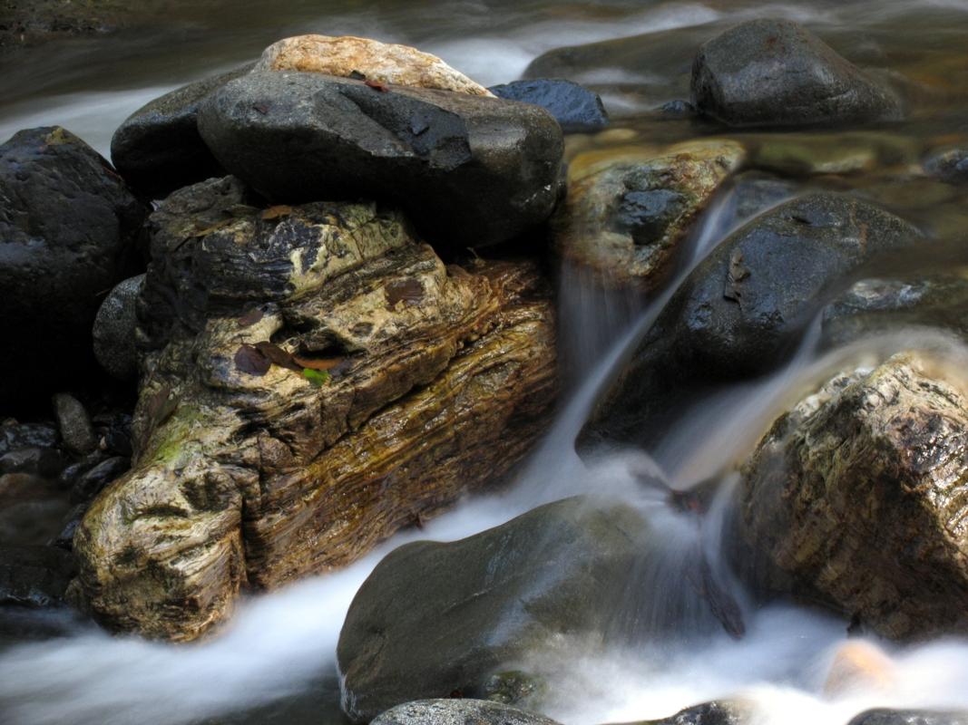 Rock and water