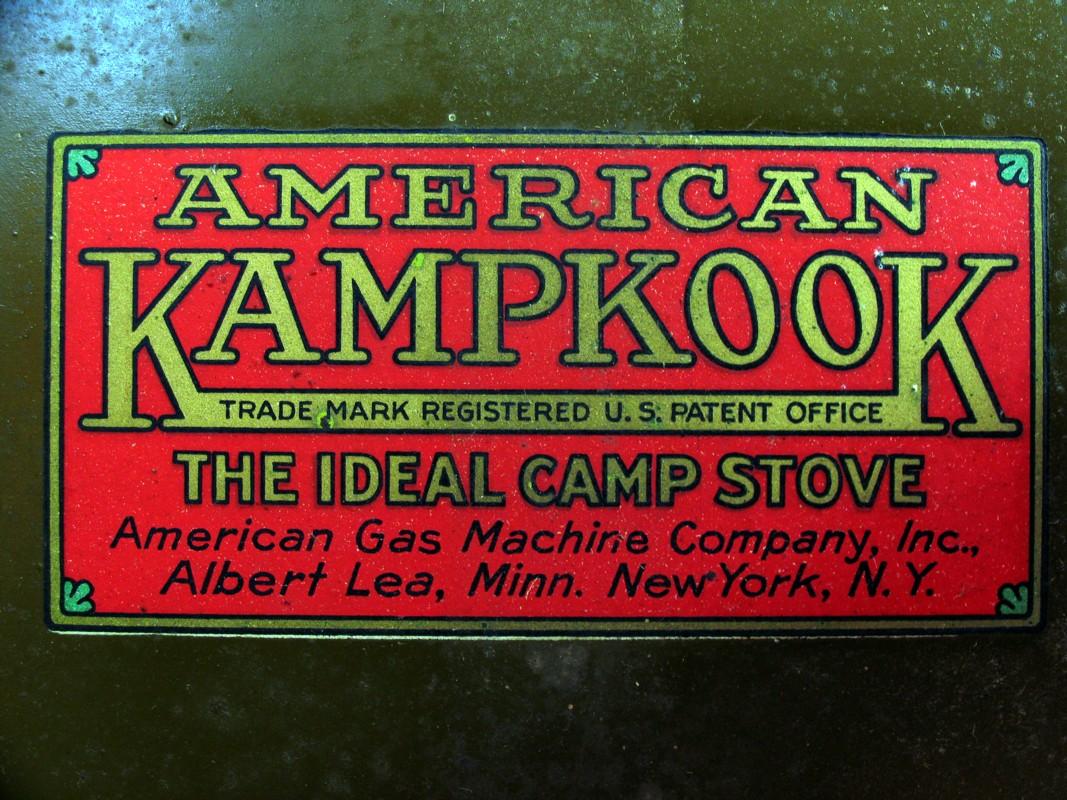 AGM No 3 Kampkook Stove Decal--1923