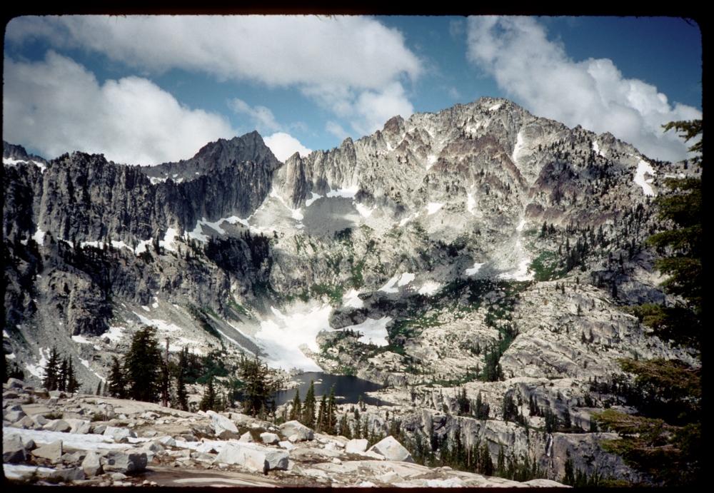 Mirror Lake,  Mirror Pass, and Caesar Peak.