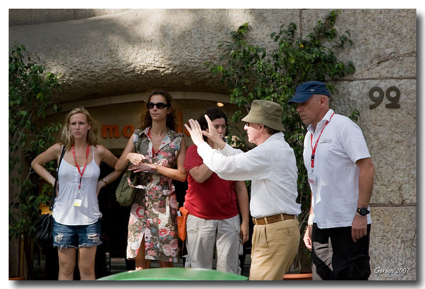 Woody Allan filming in Barcelona 2