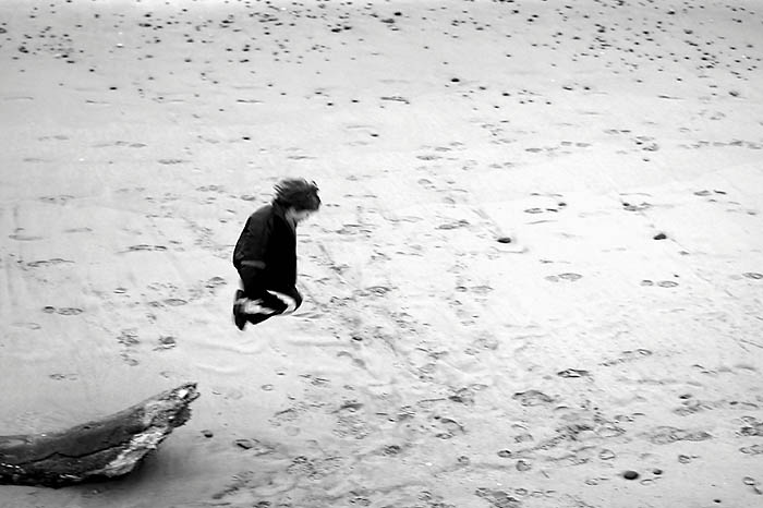 10th February 2008 <br> leap on the beach