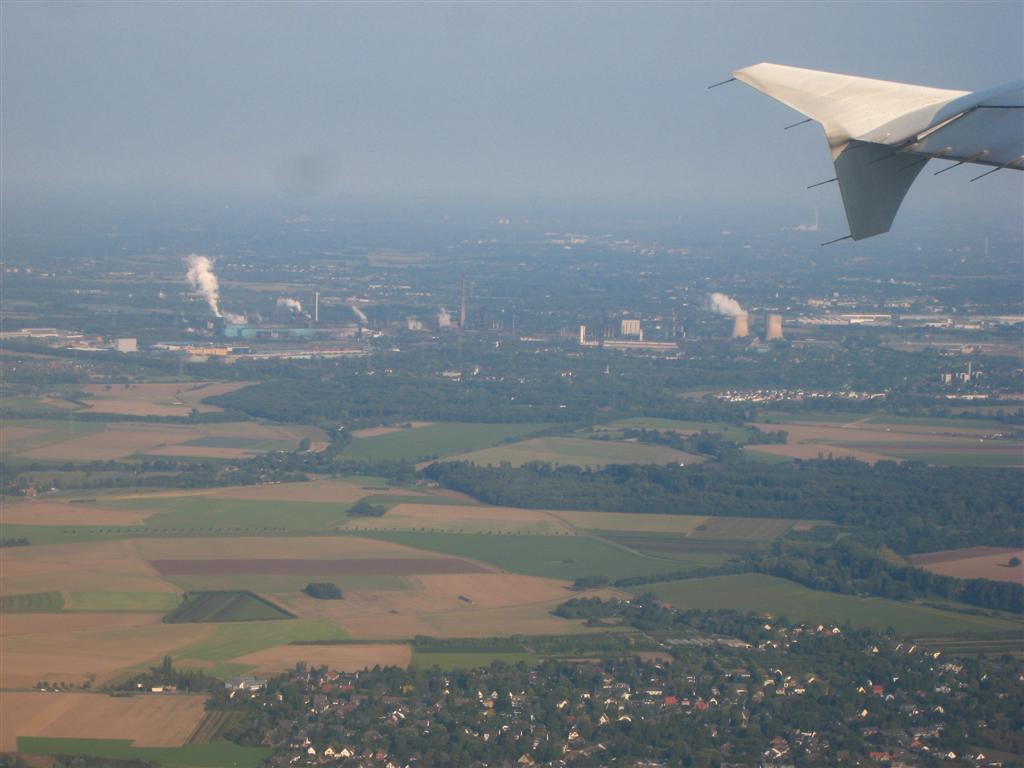 A few minutes after departure from Dusseldorf airport