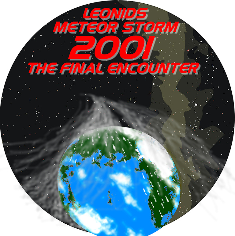 Leonids 2001 - logo - by Robert Haas
