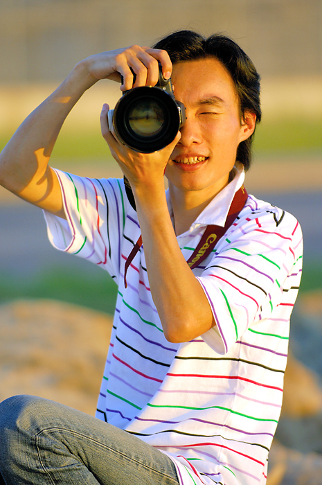 Eddie was enjoying a warm and sunny day at Tung Chung