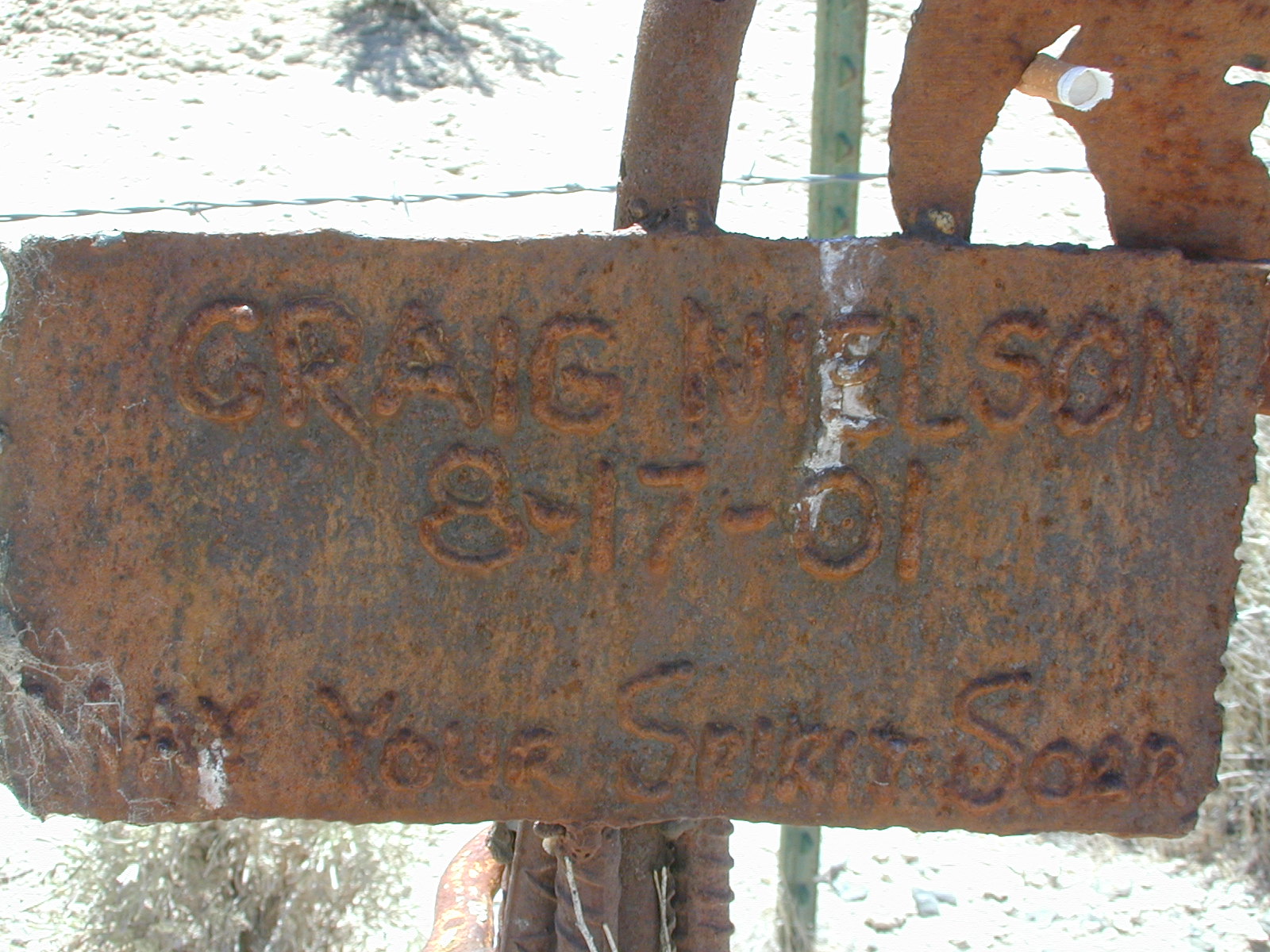 Craig Nielson 8-17-01 May Your Spirit Soar