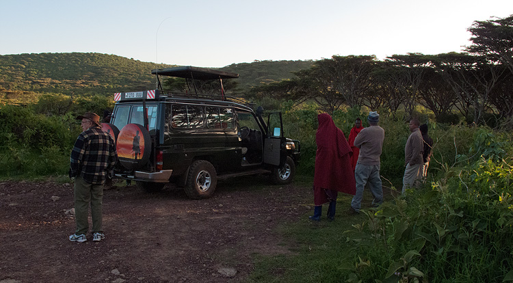 Ready for our trip into the Crater