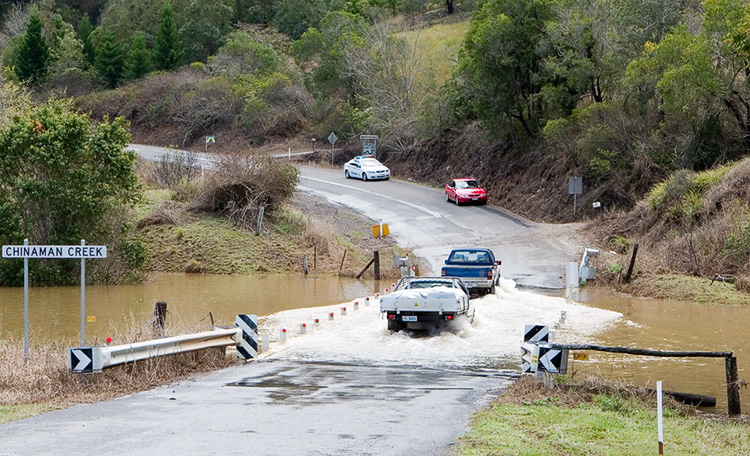 Chinaman Creek Bridge - Flooded