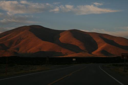 Sundown over Snake River Plain