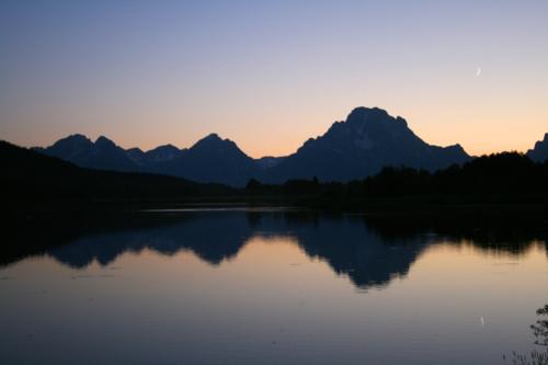 Ox bow at twilight, Grand Teton