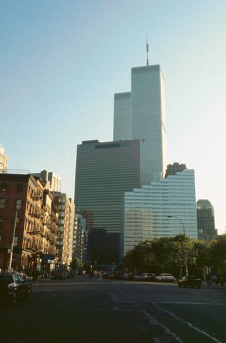 World Trade Center from Greenwich Village