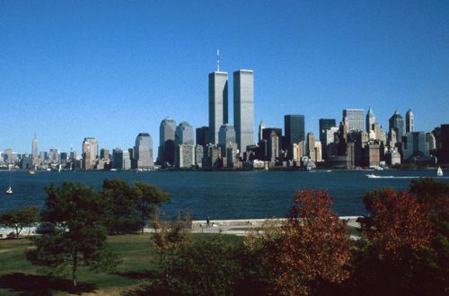 Manhattan viewed from Ellis Island