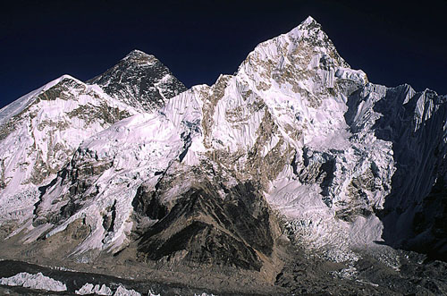 Everest and Nuptse from Kalapattar