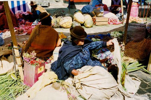 Woman in the market, La Paz