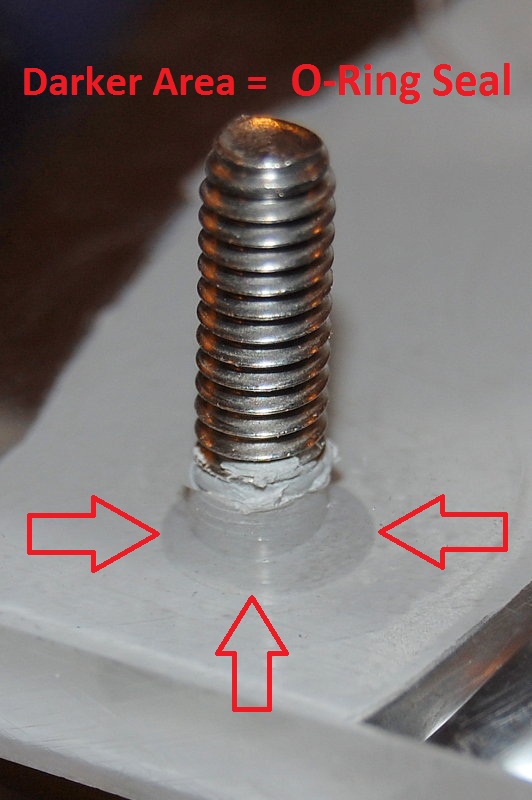 View of Bed-It Tape O-Ring-/ Seal After Tightening