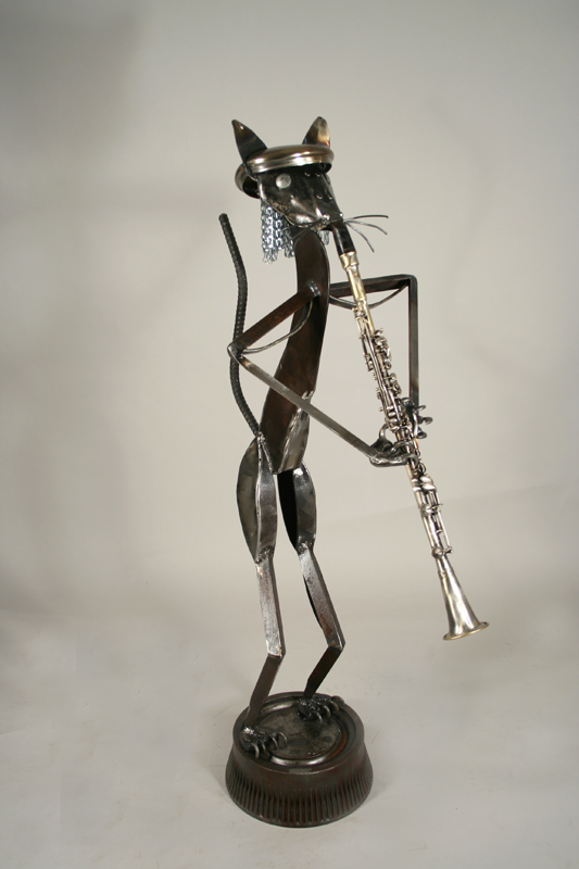jazz cat on clarinet
