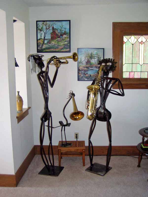 Jazz Men with Trumpeter Swan