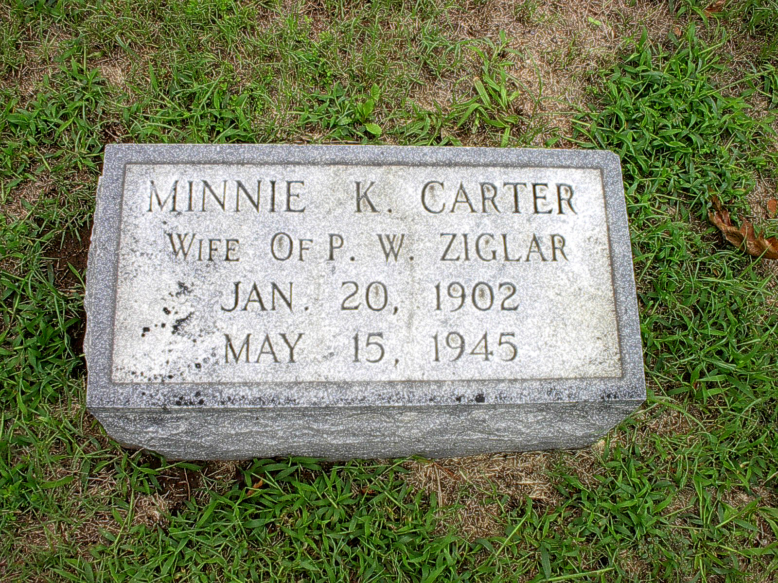 Minnie Kate Carter (1902-1945)
