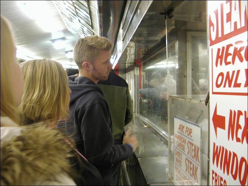 Head of the Line! Time to order...