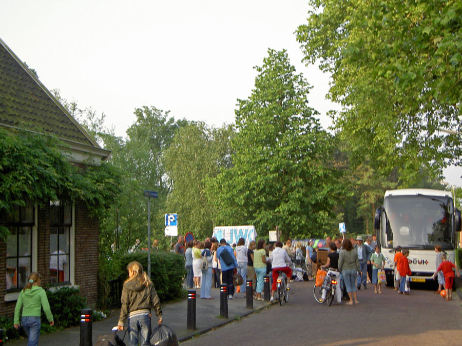 Klaar voor het vertrek naar Champign.