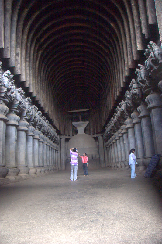 Chaitya Hall  at Karla Caves(The caves of Karla date back to the 2nd century BC.)