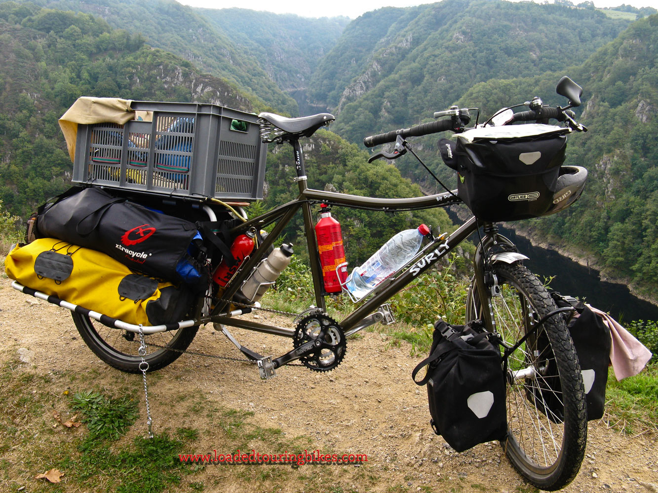 383    Finley touring France - Surly Big Dummy touring bike