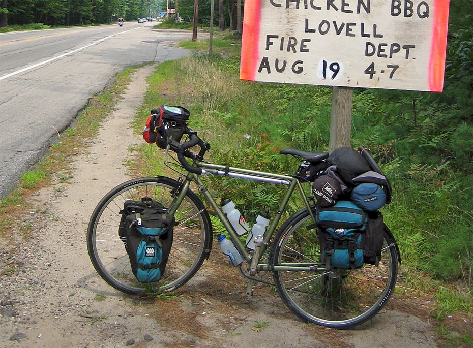 141  Terry - Touring through Maine - Trek 520 touring bike