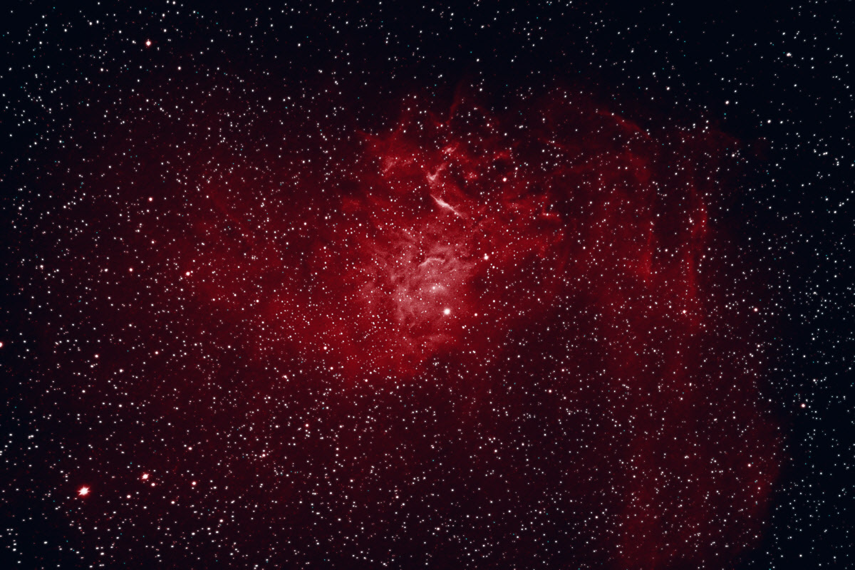 500D+Baader 7nm Ha on Flaming Star