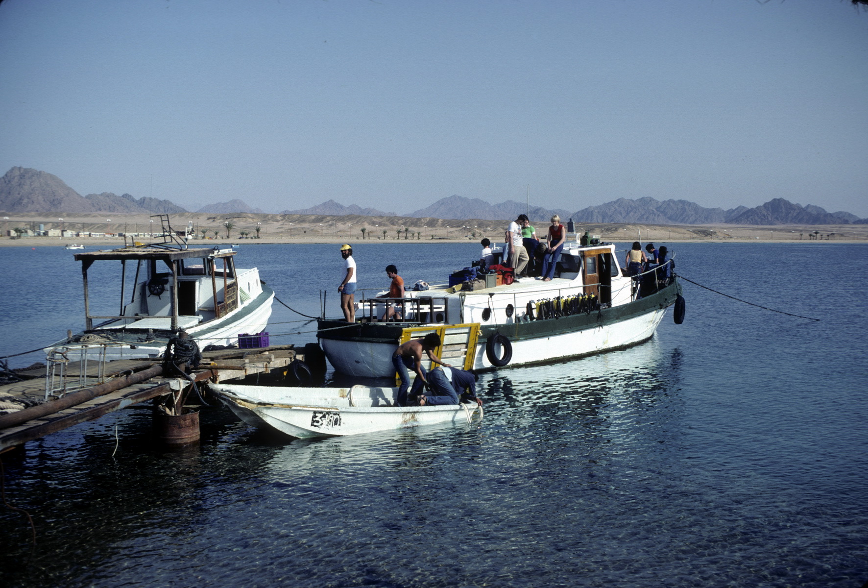 Naama Bay Jetty with Red Sea Diver Fleet