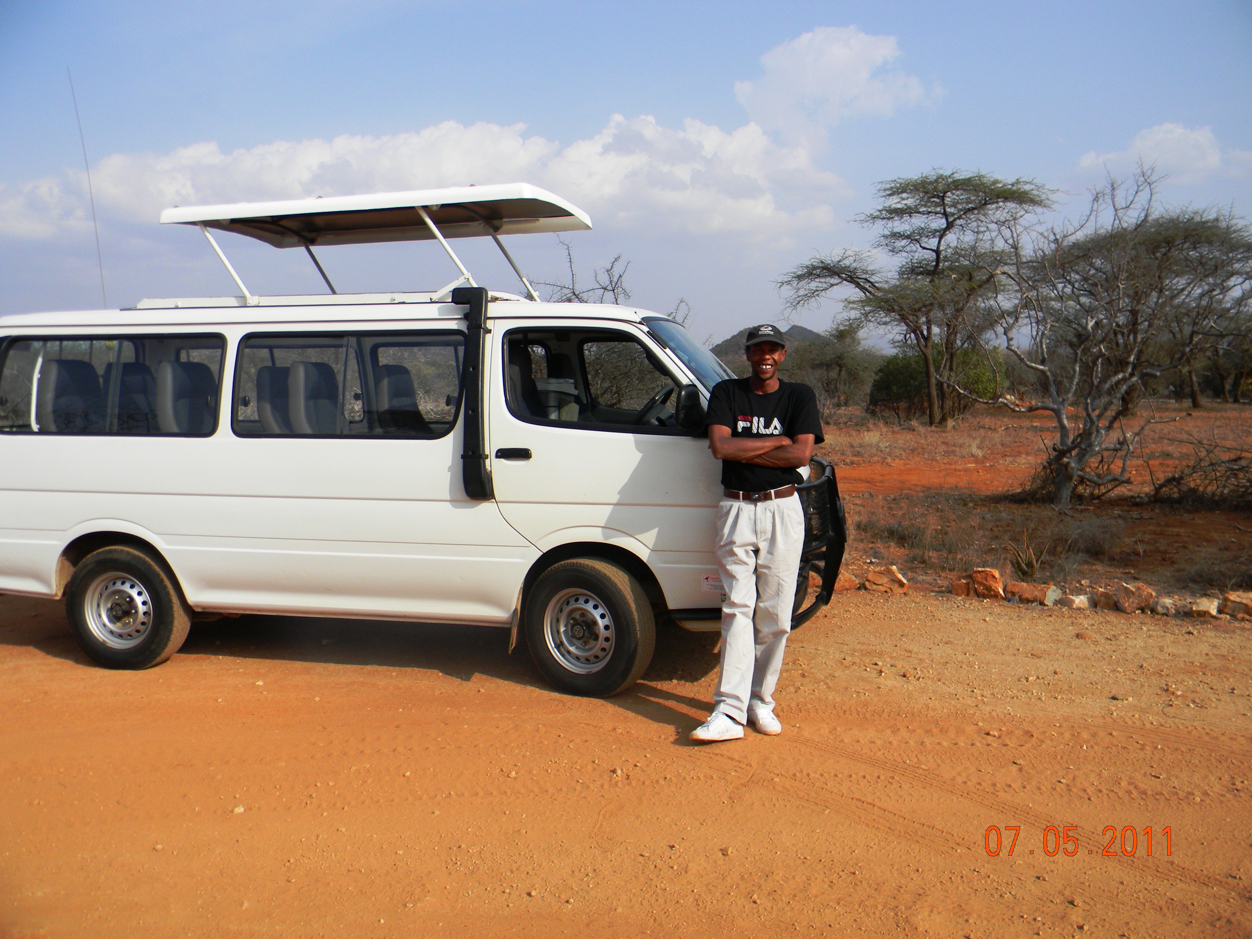 Our driver, Joseph Karioke