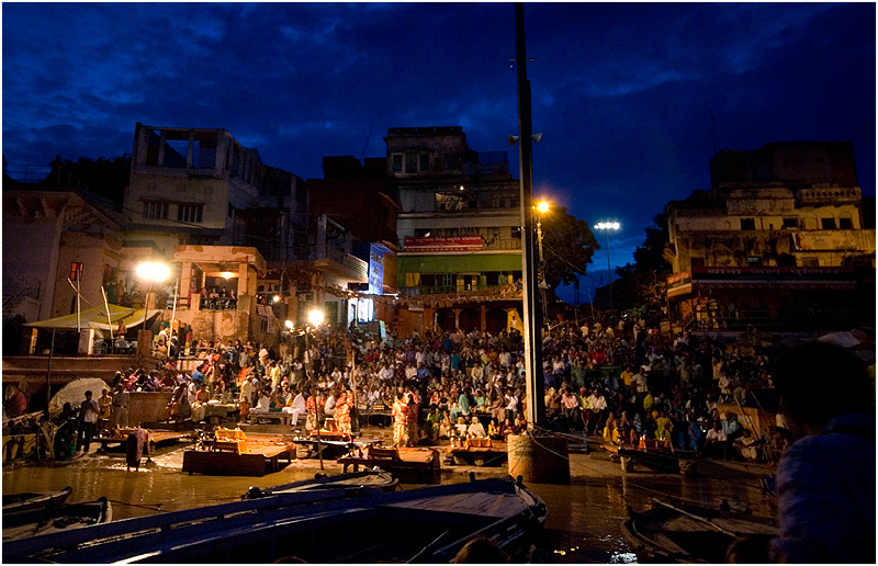 Sunset Festival on on the ghats, Varanasi