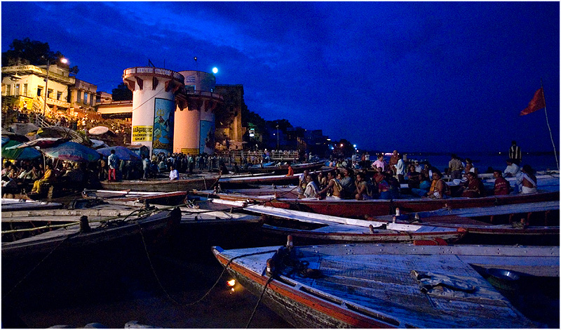 Sunset Festival on on the ghats, Varanasi