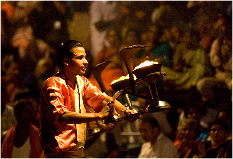 Sunset Festival on on the ghats, Varanasi