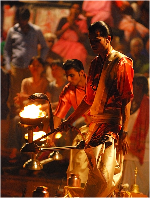 Sunset Festival on on the ghats, Varanasi