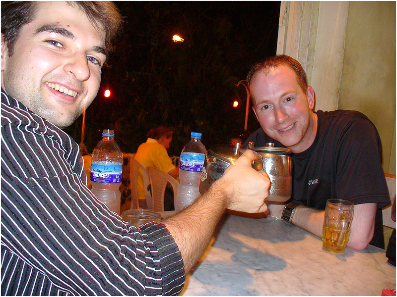Bloody cheers mate Beer in a bloody teapot Jaisalmer, Rajasthan, India