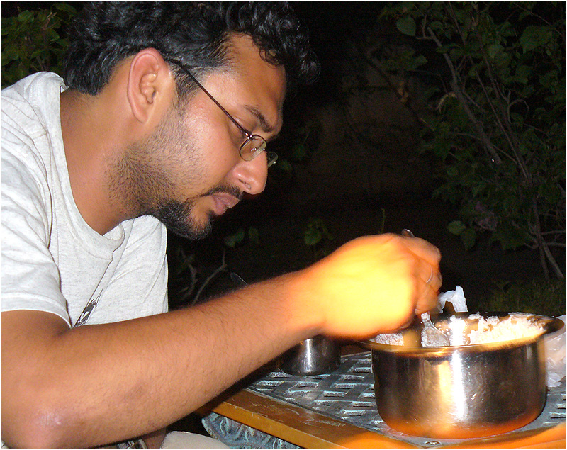 Making the bootleg Irish coffee, Jaipur