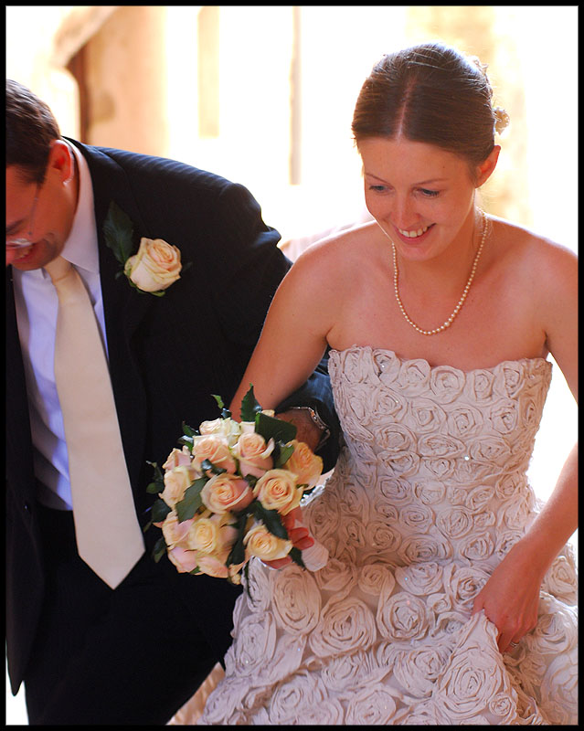 Happy bride