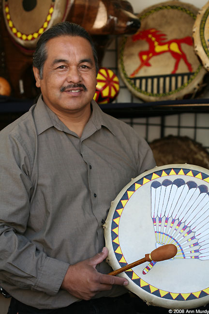 Alex Maldonado with his drums